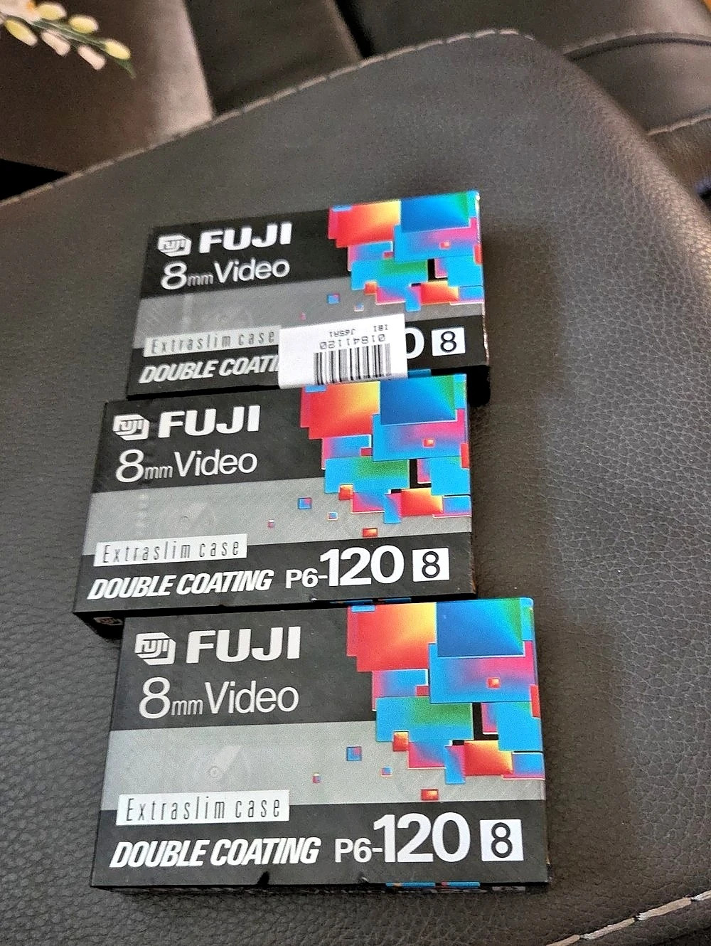 Fuji P6-120 8mm Video 8mm Video Cassettes 3-Pack
